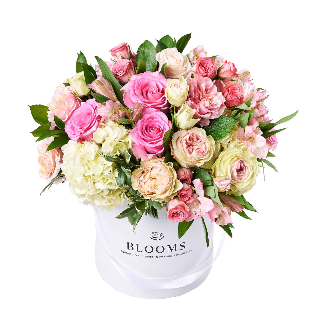 Alluring Rose & Hydrangea Gift Box, gift baskets, floral gifts, mother’s day gifts | Los Angeles Delivery