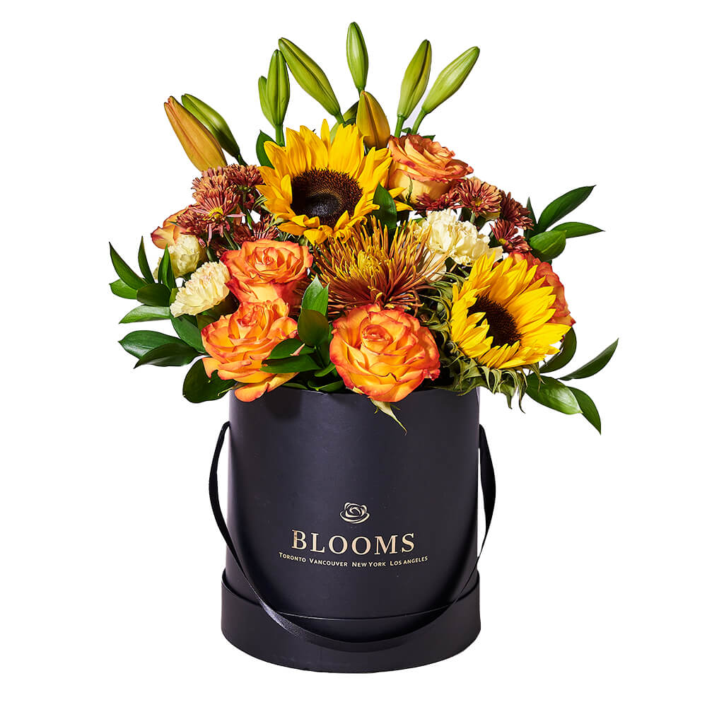 Fall Flower Arrangement – how the gift is presented