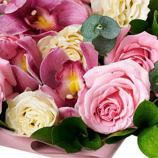 Lush Rose & Orchid Box Gift Set Wine Gifts Los Angeles delivery