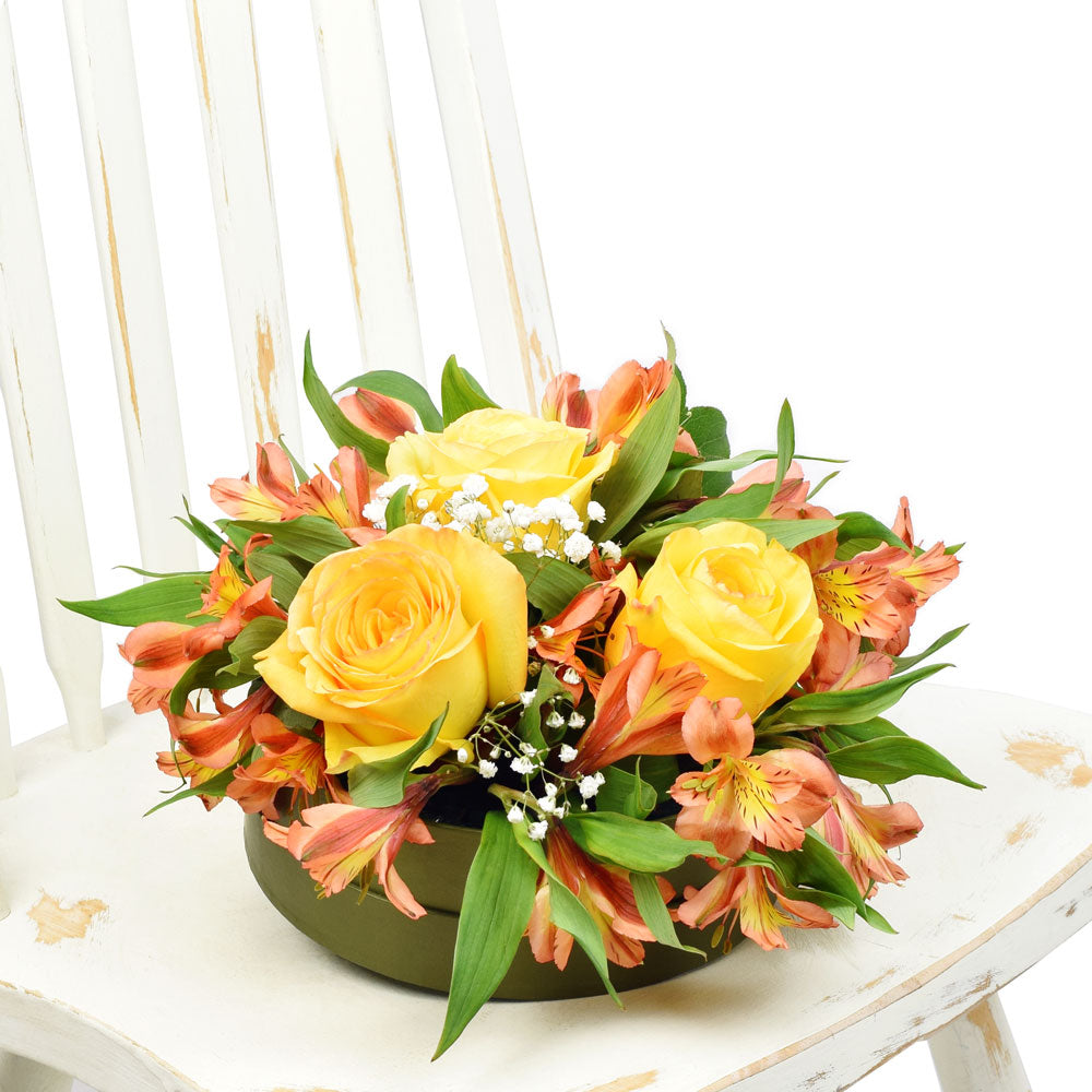 Autumnal Sunset Arrangement.– Los Angeles Blooms - Los Angeles Delivery