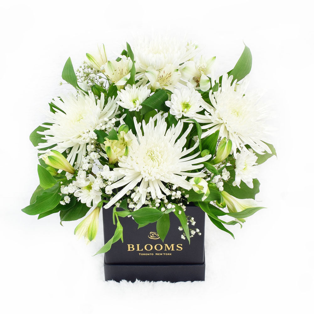 Serene Mixed Floral Arrangement Gift – how the gift is presented