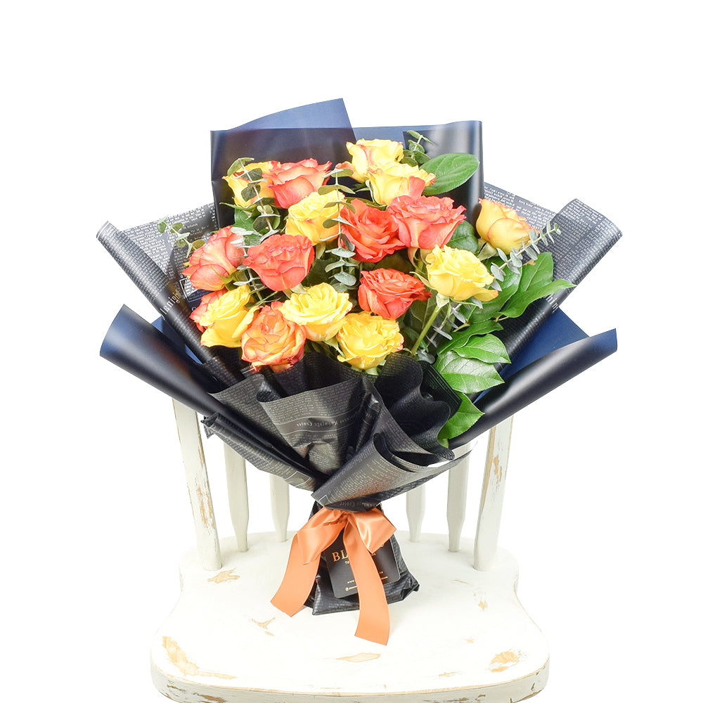Sunset Rose Bouquet - Los Angeles Delivery.