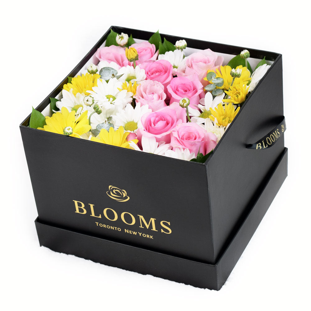 Mixed flower Rose and Daisies box - Los Angeles Blooms