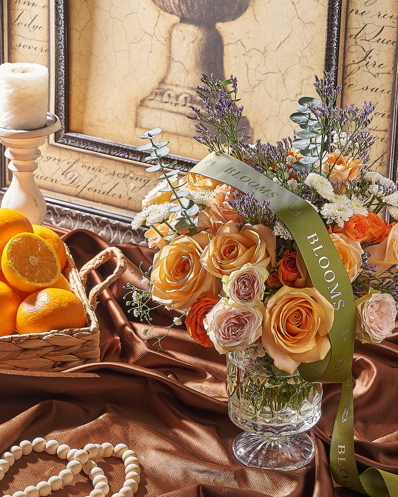 Seasonal flower preparation for same-day delivery