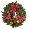 Christmas Wreath. Mixed Floral Arrangement - Los Angeles Delivery.