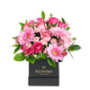 Color-Crazed Carnations Flower Gift - Mixed Floral Hat Box - Los Angeles Delivery