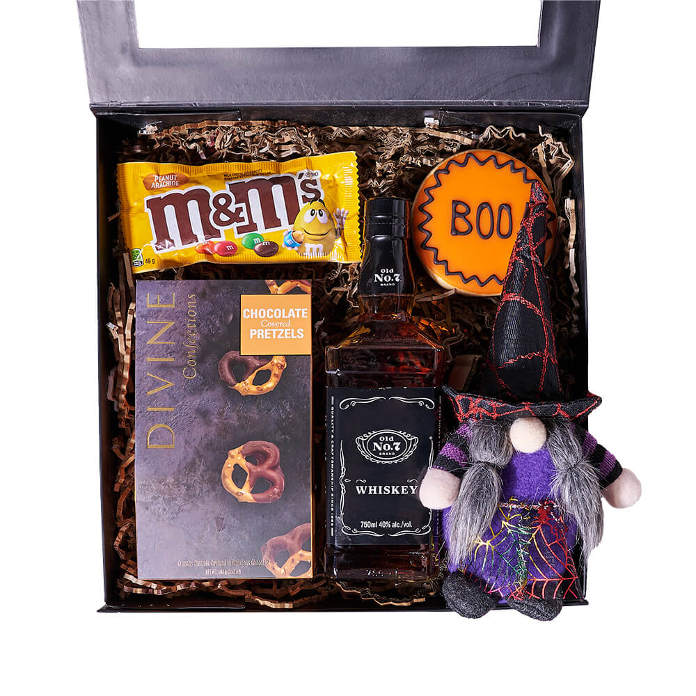 Haunting Spirits & Sweets Gift,Haunting Spirits & Sweets Gift, halloween gift, halloween, gourmet gift, gourmet, liquor gift, liquor