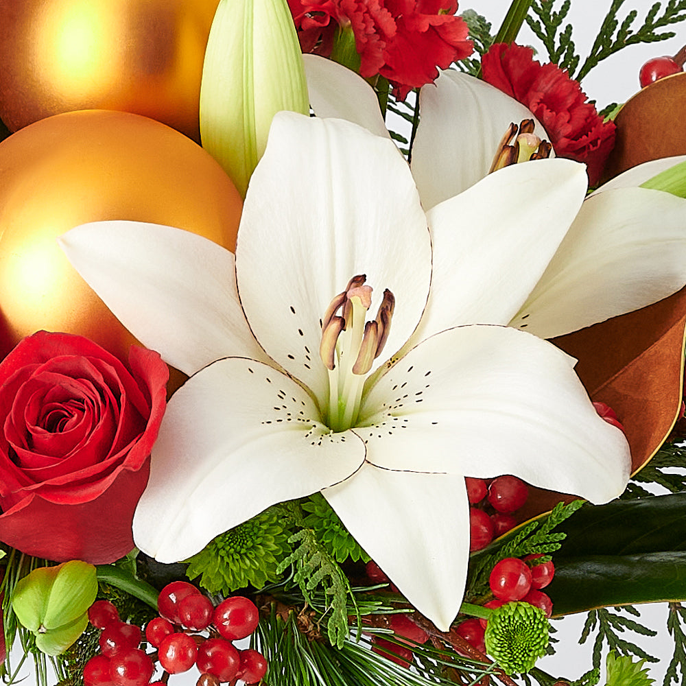 Mixed flower arrangement,  Mixed Floral Arrangement,  Mix Floral Arrangement,  Flower Arrangement,  Floral Arrangement,  holiday,  christmas,  Set 24011-2021, holiday arrangement delivery, delivery holiday arrangement, christmas flowers canada, canada christmas flowers,los angeles