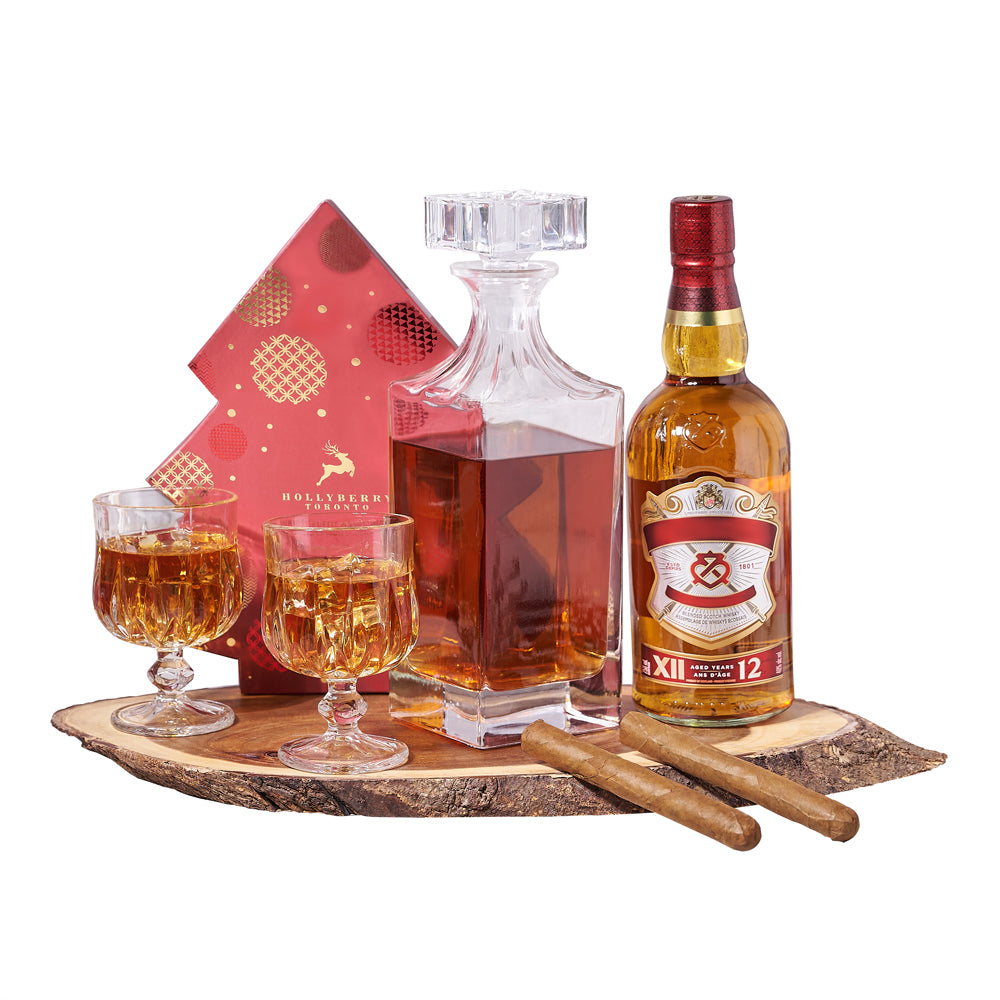 Joyous Decanter & Liquor Gift Set, liquor gift basket. liquor gift, liquor, christmas gift basket, christmas gift, christmas, holiday gift basket, holiday gift, holiday