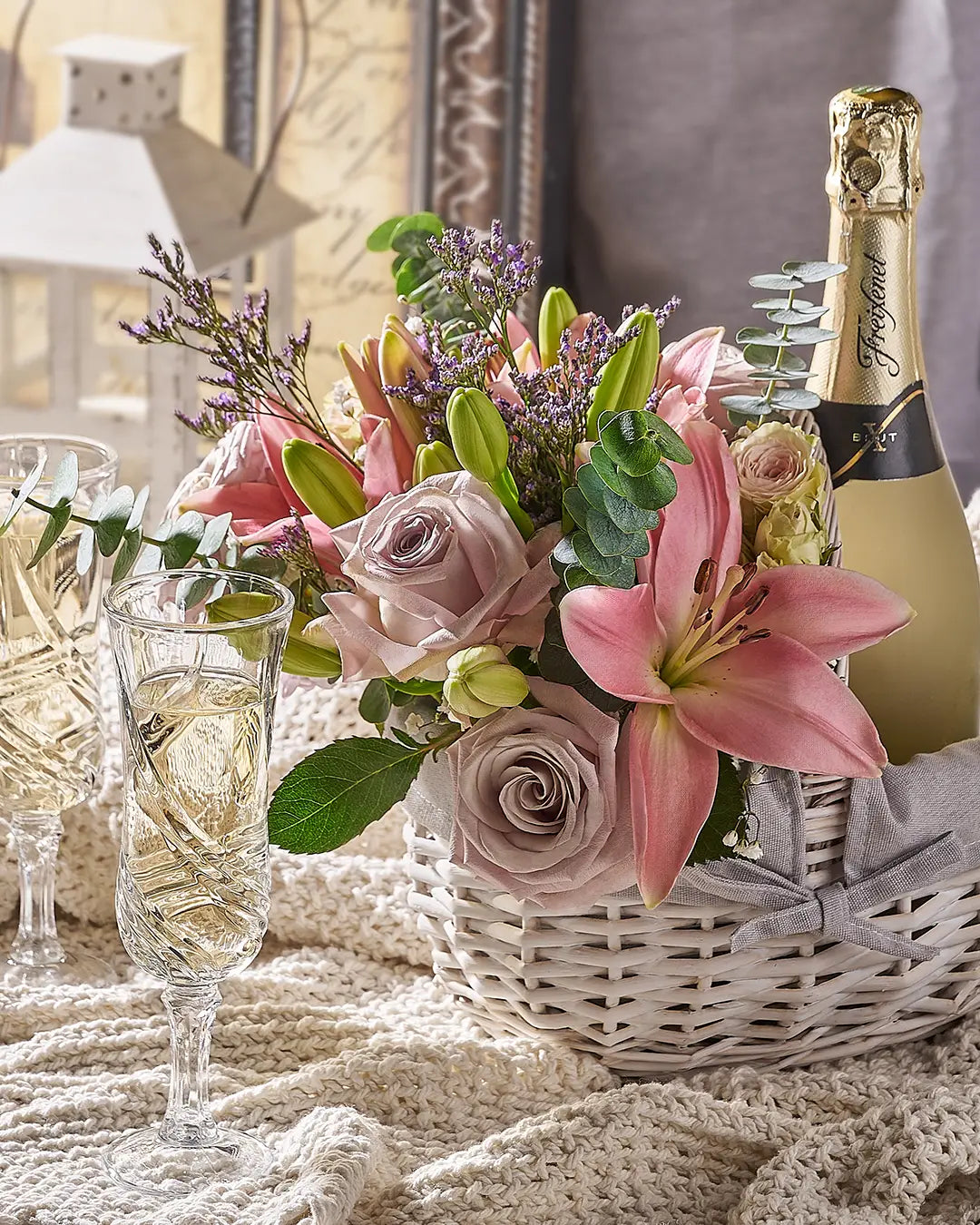 Flower arrangement prepared for celebration and sympathy occasions