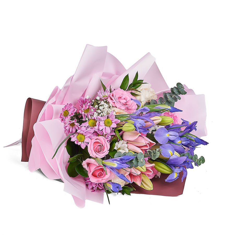 Lavender Whispers Iris Bouquet from Los Angeles Blooms - Flower Gift - Los Angeles Delivery.