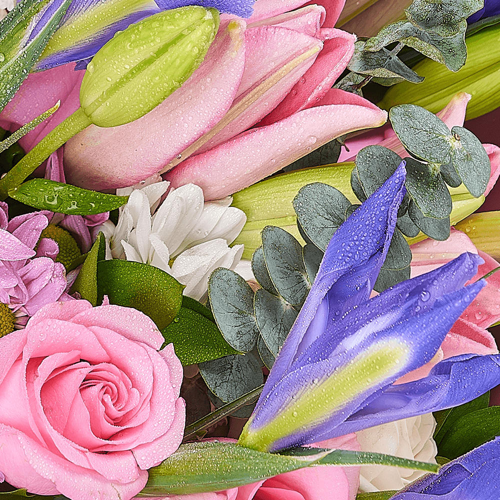 Lavender Whispers Iris Bouquet from Los Angeles Blooms - Flower Gift - Los Angeles Delivery.