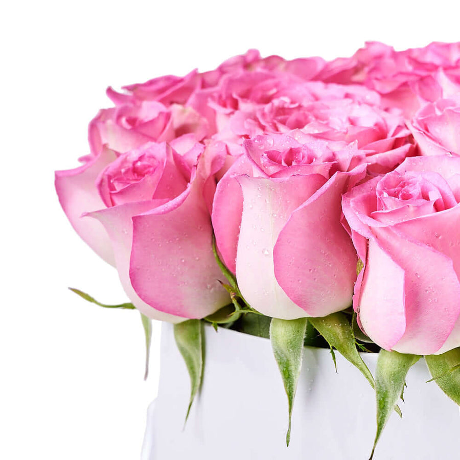 Luxe Pink Rose Gift Box, gift baskets, floral gifts, mother’s day gifts. Los Angeles Delivery
