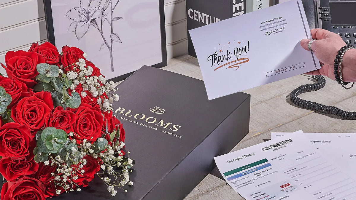 Customer support for a Los Angeles flower delivery order
