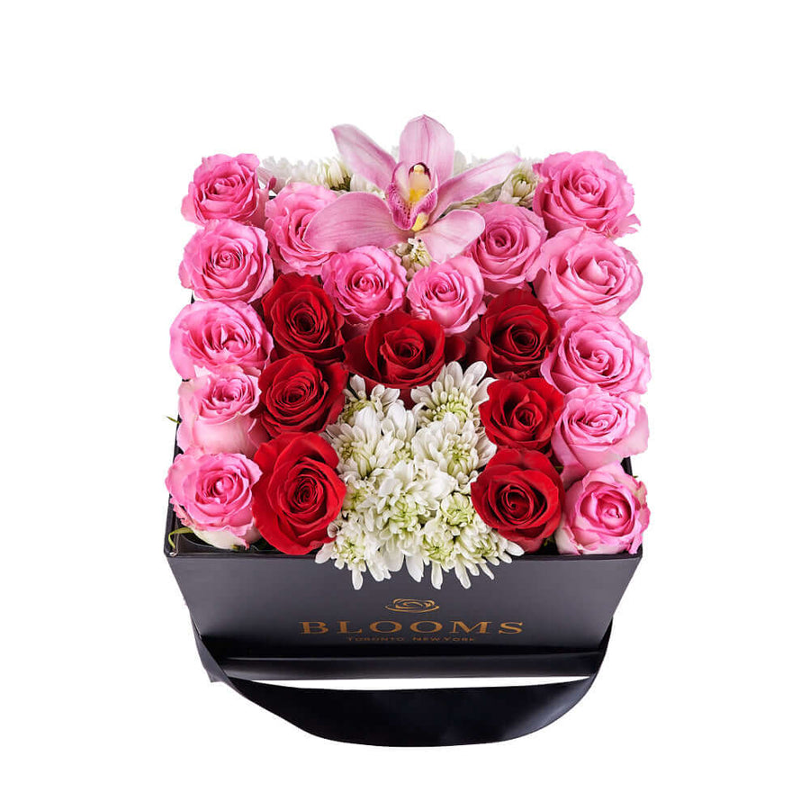 M is for Mom Floral Arrangement, gift baskets, floral gifts, mother’s day gifts. Los Angeles Delivery