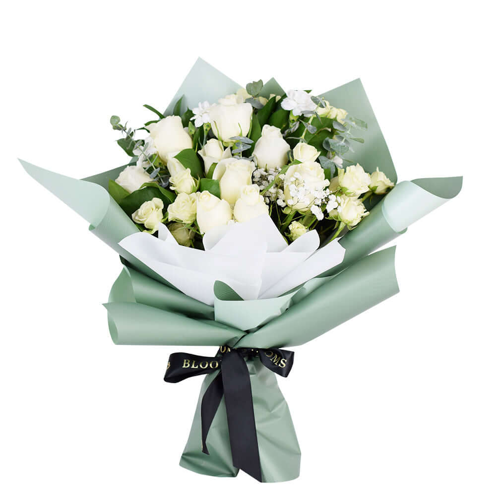 Parisian Whisper Tea Rose Bouquet - Los Angeles Rose Bouquet - Los Angeles Delivery