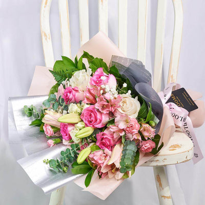 Pastel Dreams Mixed Rose Bouquet from Los Angeles Blooms - Los Angeles Flower Delivery