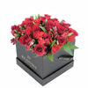 Red Radiance Hat Box - Red Rose Los Angeles Blooms
