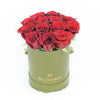 Red Rose & Spring Green Gift Box Los Angeles Blooms- Los Angeles Delivery