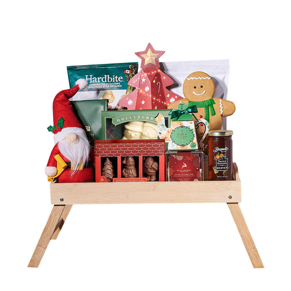 Santa Tea & Cookies Gift Tray Christmas gift baskets Los Angeles