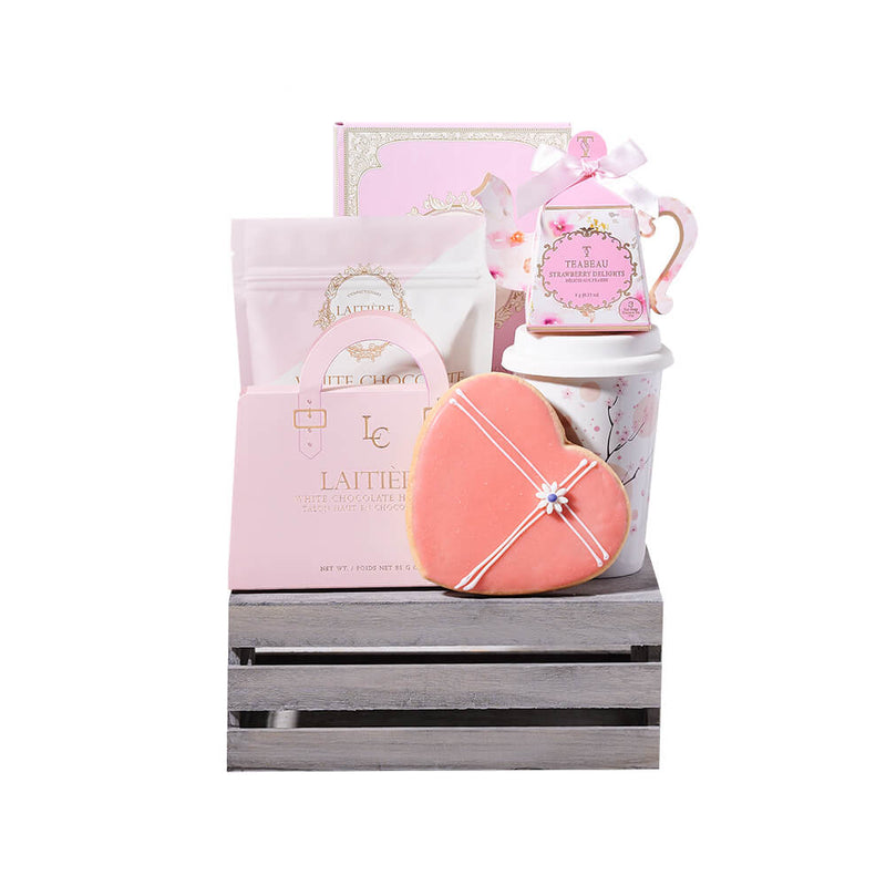 Sweet Tea Time Gift Crate, gourmet gift, gourmet, tea gift, tea, chocolate gift, chocolate