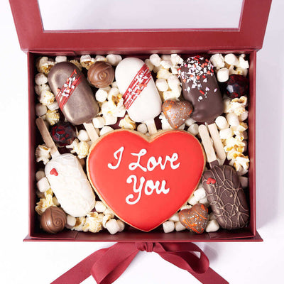 The Valentine’s Day Sweet Treat Gift Box, Valentine's Day gifts, treat box. Los Angeles Blooms