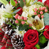 Tis the Season Holiday Box Arrangement is the beautiful arrangement of fresh seasonal flowers and greenery that will add that perfect touch of natural beauty to the festivities. Los Angeles Delivery