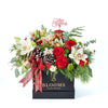 Tis the Season Holiday Box Arrangement is the beautiful arrangement of fresh seasonal flowers and greenery that will add that perfect touch of natural beauty to the festivities. Los Angeles Delivery
