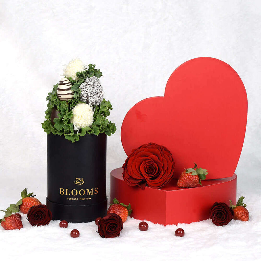 Valentine's Day 10 Chocolate Dipped Strawberries. Los Angeles Blooms - Los Angeles Delivery.