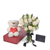 The Valentine’s Day 12 Stem White Rose Bouquet With Box & Bear is a lovely way to celebrate your love. Los Angeles Blooms - Los Angeles Delivery