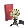 Valentine's Day 12 Stem White Rose Bouquet With Designer Box, Valentine's Day gifts, roses. Los Angeles Blooms - Los Angeles Delivery