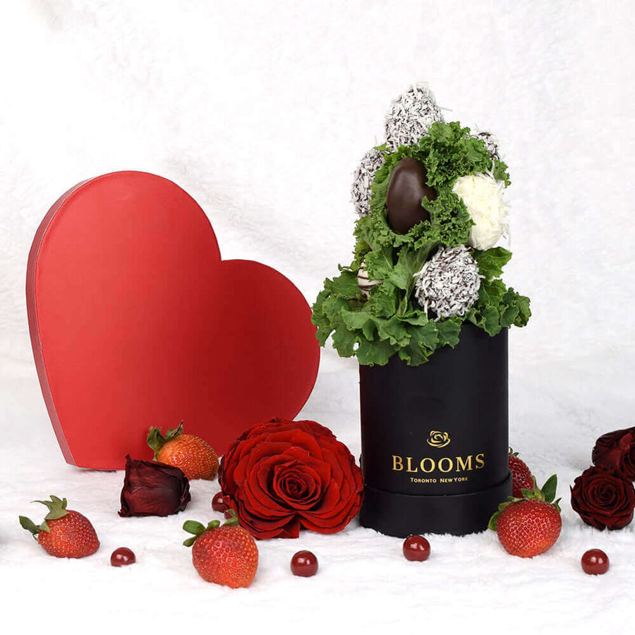 Valentine's Day 8 Chocolate Dipped Strawberries, Los Angeles Blooms - Los Angeles Delivery.
