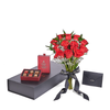 Valentine’s Day Dozen Red Rose Bouquet With Box & Chocolate, Valentine's Day gifts, roses, Los Angeles Blooms - Los Angeles Delivery.