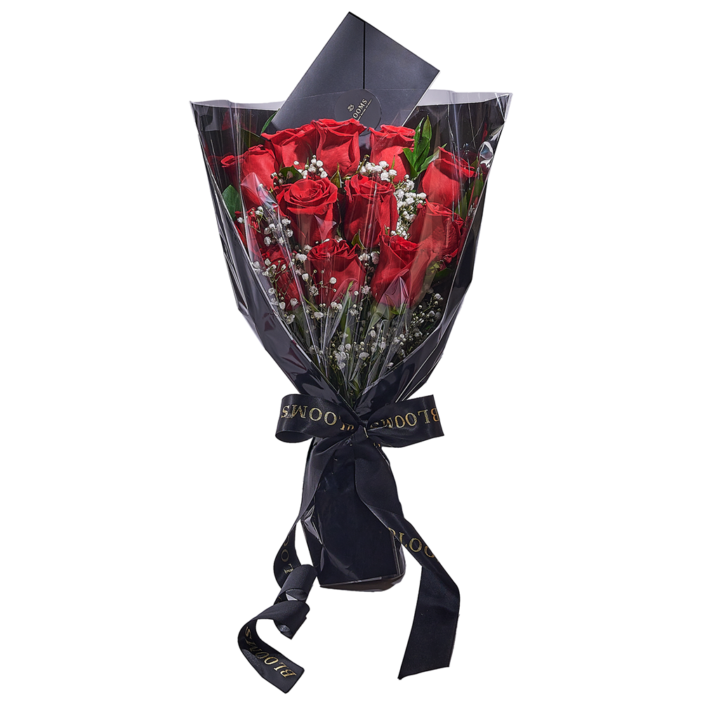 Custom Valentine’s Day Flowers Los Angeles - Valentine's Day Dozen Red Roses Bouquet