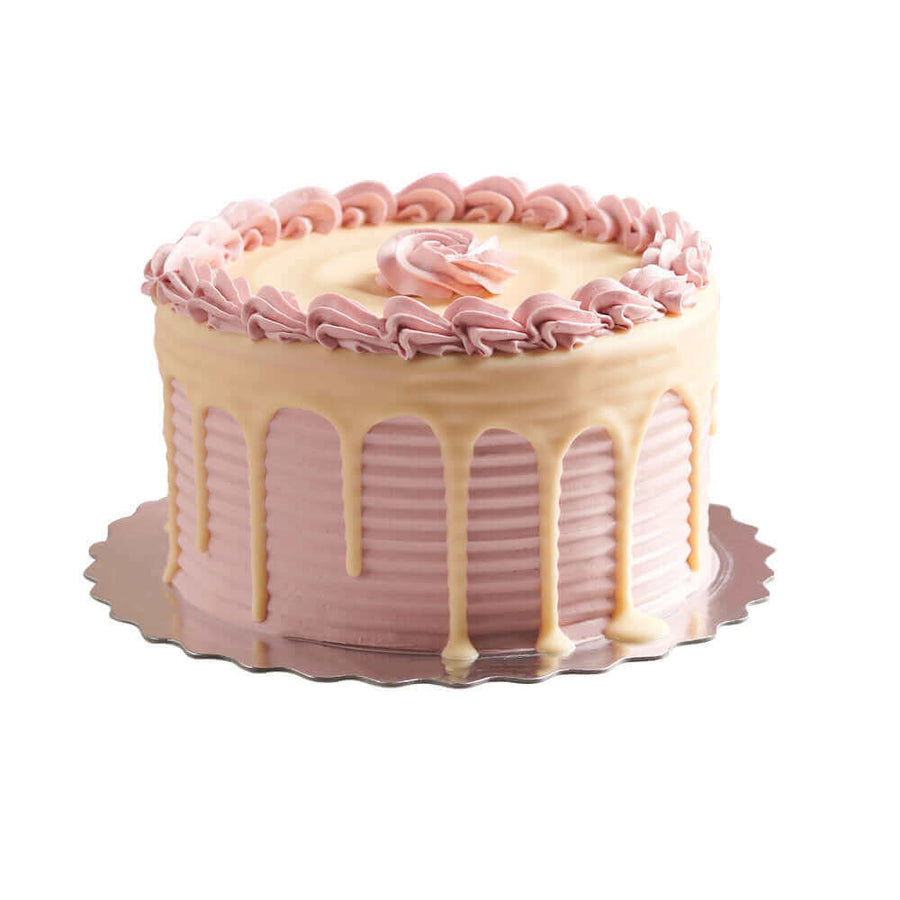 Vanilla Cake with Raspberry Buttercream - Cake Gift - Los Angeles Blooms