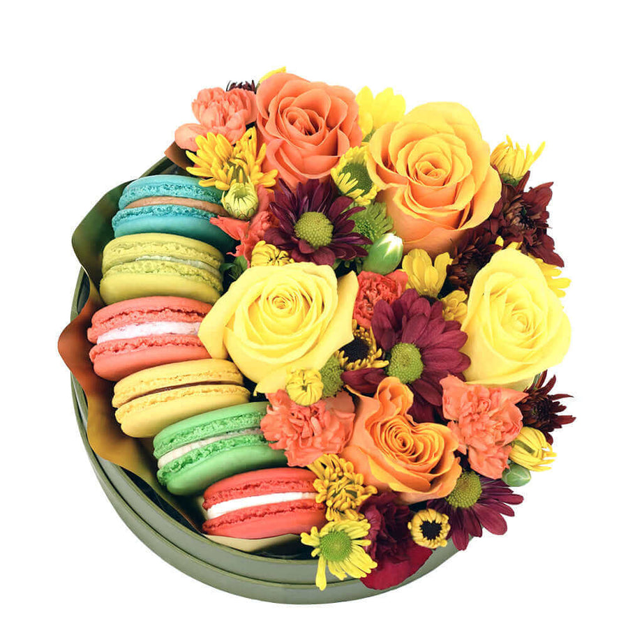n an array of pleasant hues, the Vintage Rainbow Floral Gourmet Box Set from Los Angeles Blooms is a crowd-pleaser.