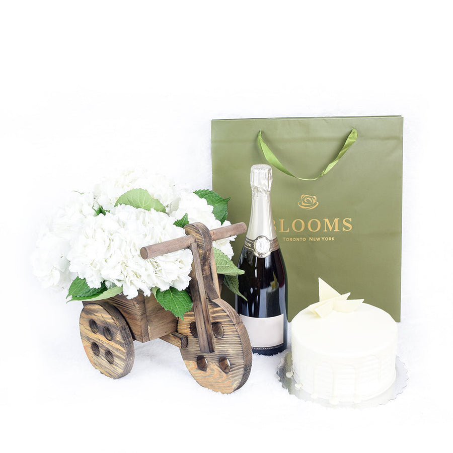 A Grand Celebration Flowers & Champagne Gift - Los Angeles Delivery.