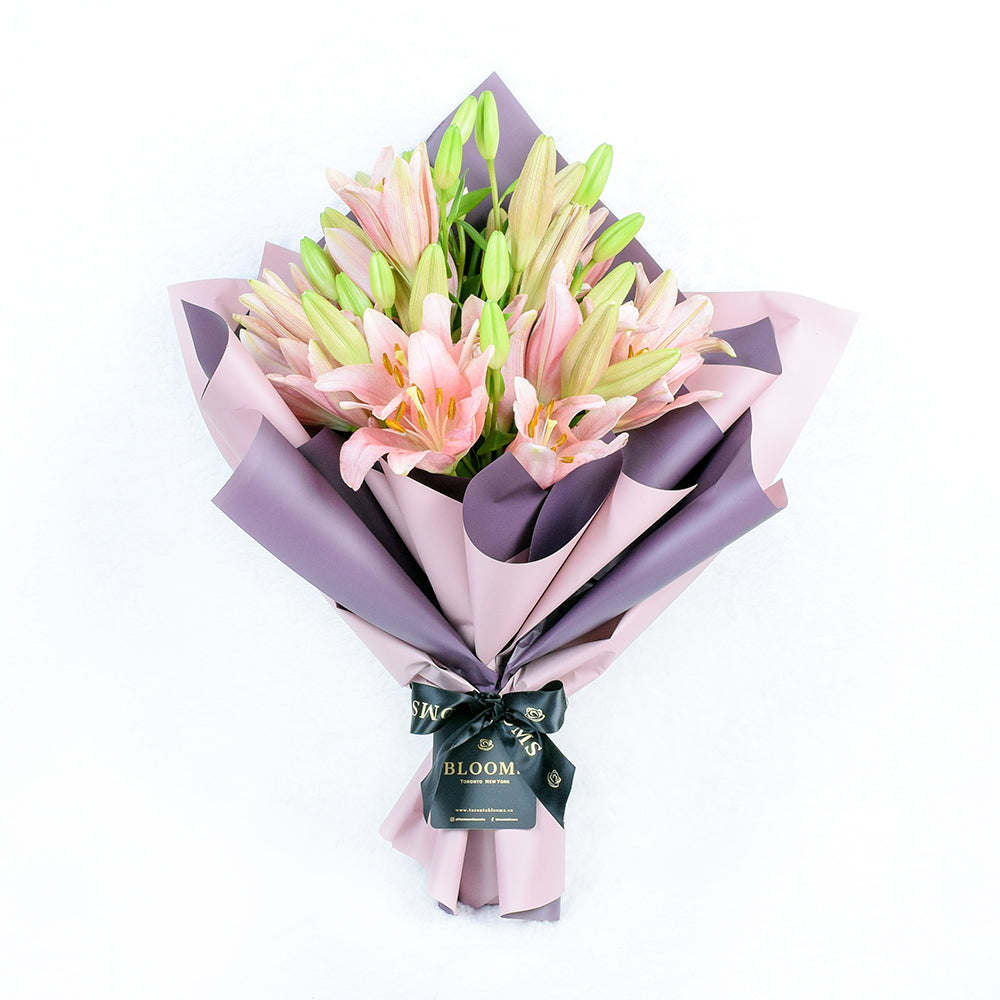 Berry Crush Lily Bouquet from Los Angeles Blooms - Flower Gift - Los Angeles Delivery.