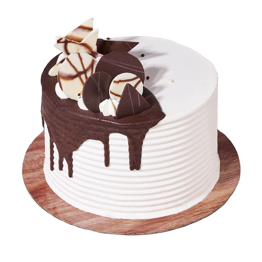 Black + White Layer Cake, cake gift, cake, baked goods, baked goods gift, gourmet gift, gourmet  | Los Angeles Delivery