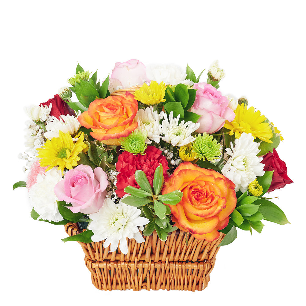 Bountiful Mixed Rose Arrangement – Floral Gifts – Los Angeles Blooms - Los Angeles Delivery
