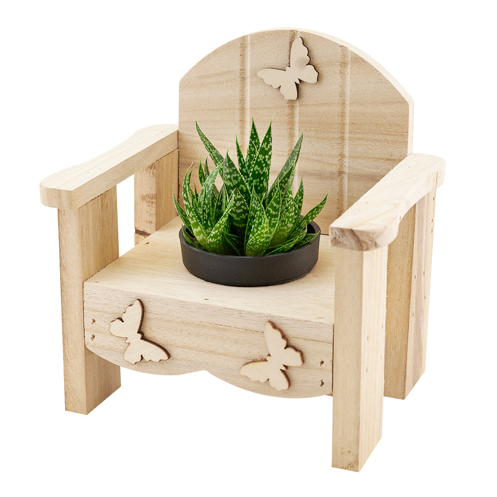 Butterfly Planter Chair Arrangement. – Los Angeles Blooms - Los Angeles Delivery