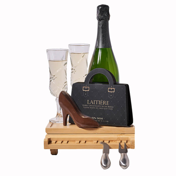 Champagne & Dark Chocolate Board
