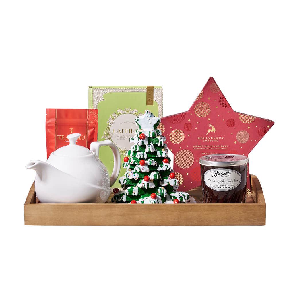 Christmas Cookie and Treat Basket – how the gift is presented