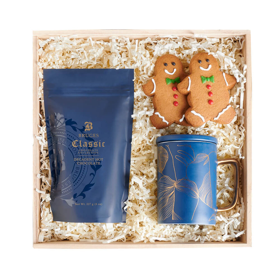 Gingerbread & Cocoa Gift Box, christmas gift, christmas, holiday gift, holiday, cookie gift, cookie, gourmet gift, gourmet