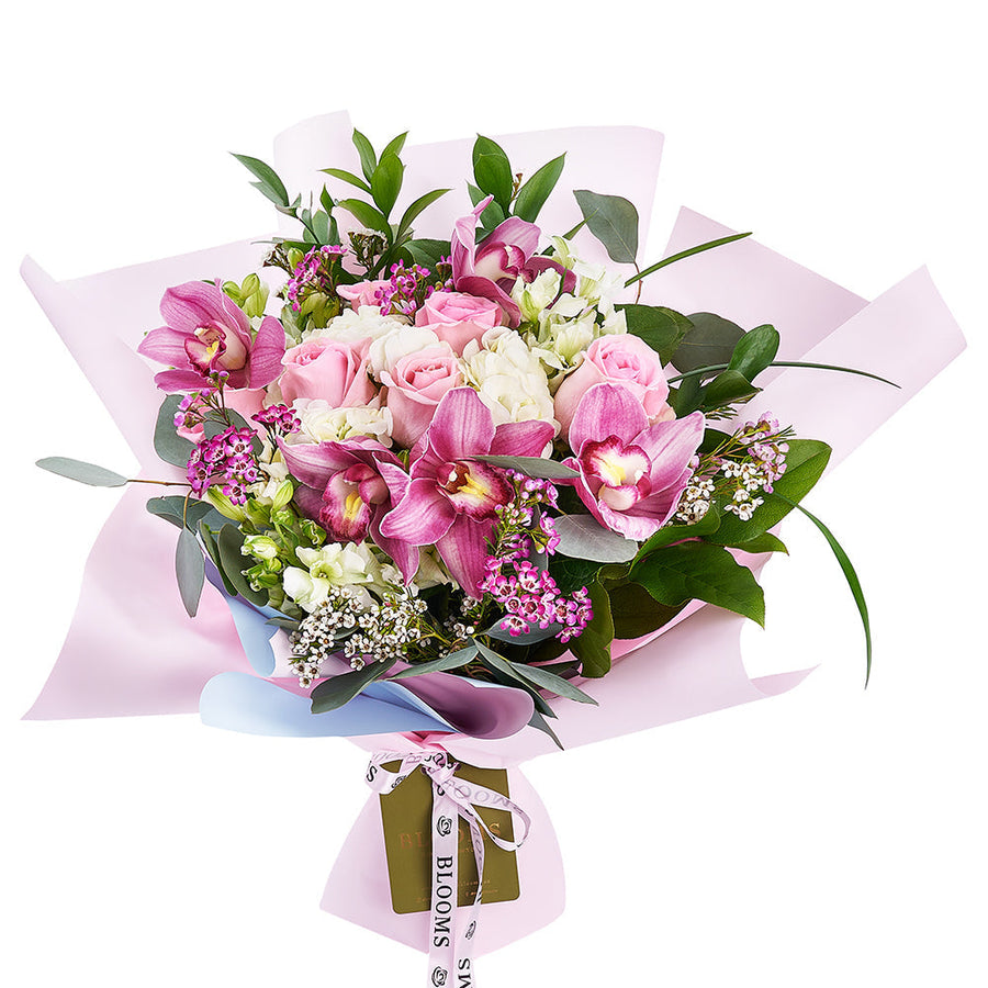 Graceful Pink Hydrangea Bouquet – Mixed Bouquets– Los Angeles  delivery