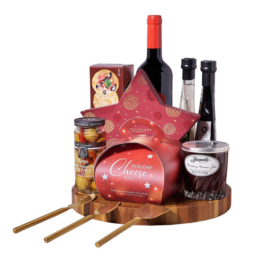 Holiday Wine & Appetizer Gift Set