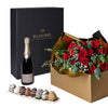 Love Like This Rose Gift Box, rose gift, roses, champagne gift, champagne, sparkling wine gift, sparkling wine, rose gift, roses, flower gift, flowers, chocolate covered strawberries, chocolate covered strawberry gift, valentines gift, valentines. Los Angeles Delivery
