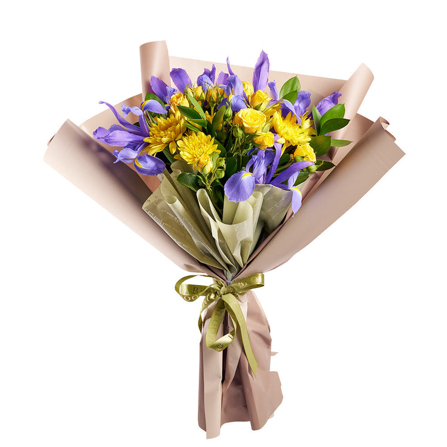 Luminous Lavender Iris Bouquet - Los Angeles Delivery