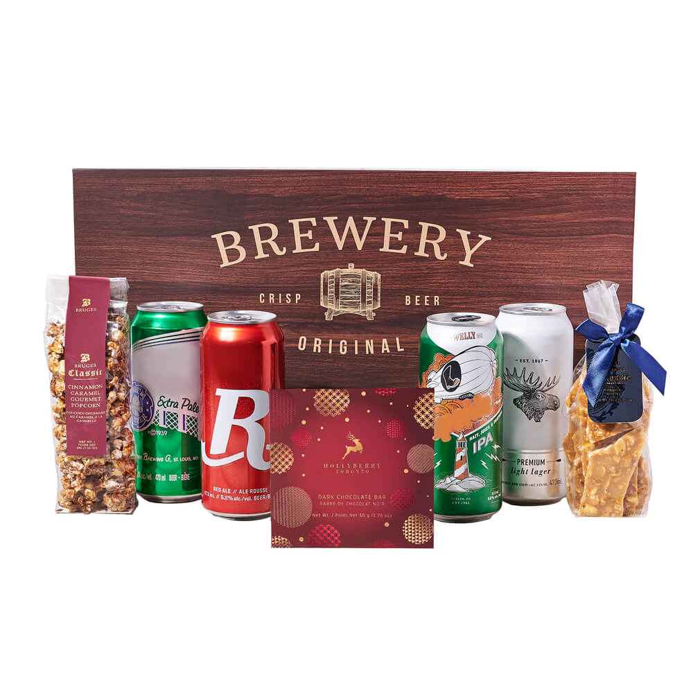 Christmas Beer and Treat Gift – how the gift is presented