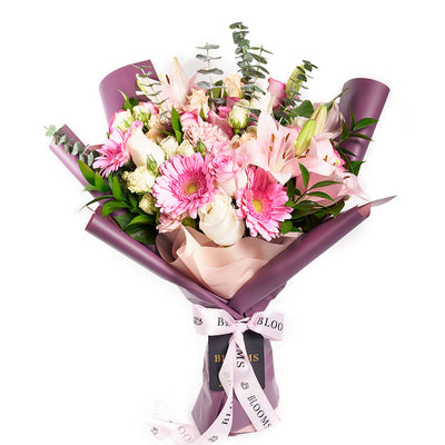 Pastel Pink Variety Bouquet - Floral Gifts - Los Angeles Blooms